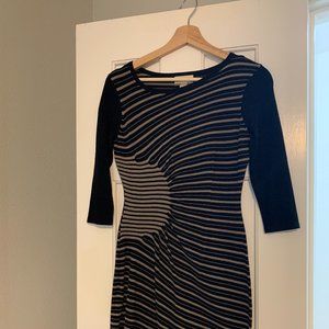 LOFT Outlet Black & Tan Sweeter Dress